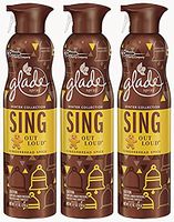 Glade Premium Air Freshener Spray - Winter Collection 2015 - SING - Gingerbread Spice - Net Wt. 9.7 OZ (274 g) Per Can - 3 Pack