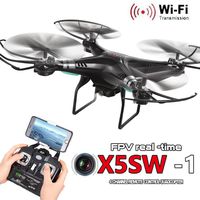 bestpriceam Gift for Xmas X5SW-1 RC Helicopter 6-Axis Gyro 2.4G 4CH Real-time Images Return RC FPV Quadcopter Drone Black