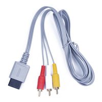 Childhood 1.8M Audio Video AV RCA Video Composite Cable Cord For Nintendo Wii Console