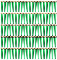 EZtube 100-Pack Joint Blunt Cigarette Tube Doob Vial Holder Waterproof Airtight Smell Proof Odor Sealing Container (Green)