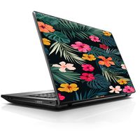 15 15.6 inch Laptop Notebook Skin vinyl Sticker Cover Decal Fits 13.3" 14" 15.6" 16" HP Lenovo Apple Mac Dell Compaq Asus Acer Hibiscus Flowers tropical hawaii
