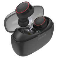 Nillkin True Bluetooth Earbuds TWS Wireless Earphones in-Ear Stereo Bluetooth Headphones Headset(Bluetooth 5.0, Stereo Hi-Fi Sound, Total 24 Hours Playtime) - Black/Red
