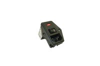 Interpower 83544030 Four Function Double Fused Screw Mount Module, C14 Inlet, Switch, Double Fused, Voltage Selector, 10A Current Rating, 120/250VAC Voltage Rating