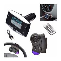 Iuhan Fashion 1.5''LCD Car Kit MP3 Player Bluetooth FM Transmitter Modulator SD MMC USB Remote
