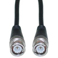ACL 3 Feet BNC Male to BNC Male RG58/AU Coaxial Cable with Copper Stranded Center Conductor, Black, 10 Pack