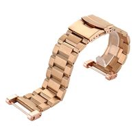 GBSELL Stainless Steel Quick Release Watch Band Strap+ Lugs Adapters + Repair Meter + Screwdriver For Suunto Core Watch (Rose Gold)
