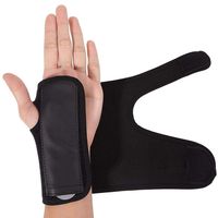 SharpointHome Left Removable Adjustable Wristband Steel Wrist Brace Support Arthritis Sprain Carpal Tunnel Splint Wrap Protector