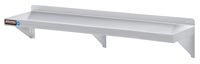 Stainless Steel Wall Shelf by DuraSteel - 72" Wide x 12" Deep Commercial Grade - NSF Approved - Industrial Appliance Equipment (Restaurant, Bar, Home, Kitchen, Laundry, Garage and Utility Room)