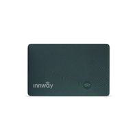 Innway Card - Ultra Thin Rechargeable Bluetooth Tracker Finder. Find Your Wallet, Bag, Backpack, Keys, Laptop, Tablet (Green)