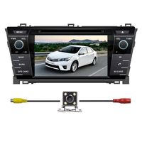 BlueLotus® for TOYOTA Corolla 2014 In-dash 7" Touchscreen DVD GPS Navigation TV Radio Bluetooth Steering Wheel Control RDS SD/USB iPod AV + Reverse Car Rear Camara + Free USA Map
