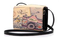 Women Handbag,[Vintage Shoulder Bags] Stylish Messenger Bags [Leather Purse Satchel Cross Body Out Messenger Beach Bags] Camera Case Bag Holder for Fujifilm Instax Mini 7s Mini 8 Mini 25 (Black)