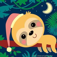 DIY Oil Painting, Paint by Numbers Kits for Kids - Quiet Monkey 8"X 8", Framed Canvas