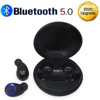 Bluetooth 5.0 Wireless Headphones, DuoTen IPX5 Waterproof 24H Playtime AAC 8.0 CVC 8.0 True Wireless Earphones Earbuds with Hi-Fi Deep Bass 3D Stereo Sound, Touch Control & Charging Case