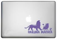 WallDecalsAndArt Disney Lion King/Hakuna Matata Swahili No Worries Sticker Mac Pro Retina Decal is a Hakuna Matata Decor Decal. Laptop Sizes 11, 12, 13 and 15 inch Purple