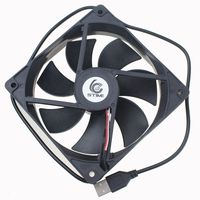 Gdstime DC 5V USB Small Plastic Brushless Cooling Fan (120X120X25MM)