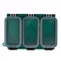 Vanpower Double Sided 6 Compartments Waterproof Plastic Fishing Tackle Box Lure Box