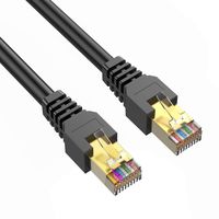 Outdoor Ethernet 125ft Cat7 Cable, PHIZLI Shielded Grounded UV Resistant Waterproof Buried-able Network Cord Heavy Duty SFTP 10 Gigabit 600MHz with OFC for Modem, Router, LAN, CCTV, Computer