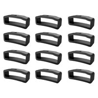 Yukuai 6/12Pcs Replacement Rubber Watch Band Fastener Ring 22mm Width TPU Band Keepers for Garmin Fenix 5/Fenix 5 Plus/Forerunner 235 (12 Pcs)