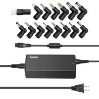 Seelion Universal Laptop Charger AC Adapter Power Supply for HP Toshiba Asus Gateway Lenovo Thinkpad Samsung Chromebook Acer Sony Dell IBM 90W 65W 45W 10Ft Cord Cable w/Multi Detachable Tips