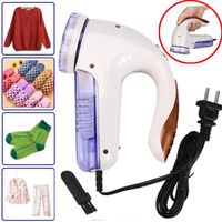 Voberry Electric Clothes Lint Pill Fluff Remover Fabrics Sweater Fuzz Shaver Household (White 1)
