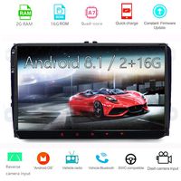 Car Navigation Stereo Android8.1,9 inch Touch Screen for Volkswagen Machine Double Din, 2G/16G Quad Core Built-in GPS/Bluetooth 4.0 Car Multimedia Radio, WIFI/4G/3G OBD2 Connection ¡­