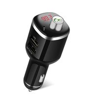 Bluetooth Fm Transmitter for car, Wireless in-car Bluetooth Receiver MP3 Player Stereo Radio Adapter car kit with Dual USB Car Charger Supports TF/SD Card Hands Free for Iphone Android Smartphones