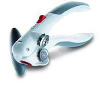 ZYLISS Lock N' Lift 7" Manual Handheld Can Opener with Locking Mechanism, White