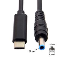 CY DC 4.5x3.0mm to Type C USB-C Input Cable for Laptop (4.53.0mm to USB-c)