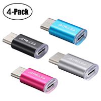 USB Type C Adapter,Bynccea 4-Pack USB C to Micro USB Convert Connector Fast Charging Compatible with Samsung Galaxy S10 S9 S8 Plus,Note9 Note8,Pixel 2 XL,MacBook,LG V30 G5 G6,Moto Z2