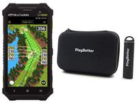 PlayBetter SkyCaddie SX500 Power Bundle Portable Charger & PlayBetter Protective Hard Case | Rugged, Touchscreen, 5" Display, 35,000 Maps | Handheld Golf GPS