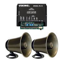 Viking 15 Watt Paging Amplifier with Loud Ringing and 2 Powered Speaker