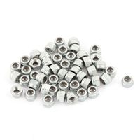 uxcell 50 Pcs M3 304 Stainless Steel Self-Locking Anti-Loose Insert Hex Nylock Lock Nut