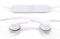 Bits Made Bluetooth Headphones, Wireless 4.1 Earbuds, in-Ear Fitness Headphones with Mic (5 Hours Working Time) - Chalk