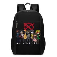 CAOI UUC Creepypasta 17" Classic Multifunctional High Capacity Backpack Computer Bag Black One Size