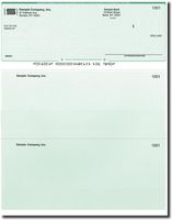 500 Printed Laser Computer Voucher Checks Compatible with Quickbooks - Green Diamond