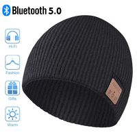 Bluetooth Hat, Bluetooth Beanie, Men's Gifts Winter Knitted Beanie Cap with Wireless 5.0 Stereo Earphone Headphone for Running Skiing, Thanksgiving Day Christmas Music Gifts for Men/Women