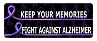 Makoroni - KEEP YOUR MEMORIES FIGHT AGAINST ALZHEIMER Cancer Awareness Car Laptop Wall Sticker