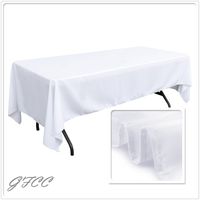 GFCC 60 x 102 -inch White Polyester Tablecloth