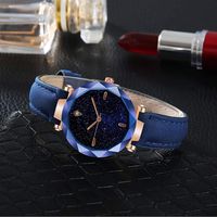 ONERIOME Fashion Round Quartz Wrist Watch with Slim Leather Strap 37mm Watches Simple Quartz Wristwatch for Women