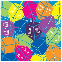 2 Ply Dreidels Luncheon Napkins 40ct.