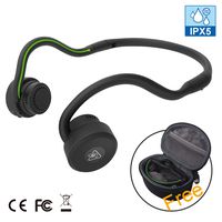 Bone Conduction Bluetooth Headphones Open Ear Wireless Headphones Bluetooth 4.1 Headphones with Built in Mic Sweatproof Sports Earphones Secure Fit for Running Workout Exercise Gym Cycling Driving