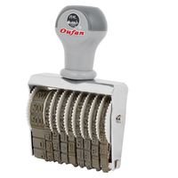uxcell Numbering Machine, Rolling Wheal Rubber Stamps Vintage Number a14042200ux0141
