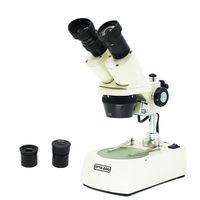 OPTO-EDU A22.1504-C2 Forward Binocular Stereo Microscope, Metal, Glass, Plastic