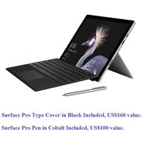 Microsoft Surface Pro 6 Bundle, 8th Gen Intel Core i5-2736 x 1824 Display - Black Surface Pro Type Cover