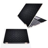MightySkins Skin Compatible with HP Spectre x360 15.6" (2018) - Black Diamond Plate | Protective, Durable, and Unique Vinyl Decal wrap Cover | Easy to Apply, Remove | Made in The USA