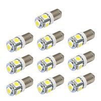 Ecosin Fashion 10 x T11 BA9S White 5 LED 5050 SMD Car Wedge Side Light Lamp Bulb 12V