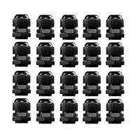 Yootop 20Pcs PG13.5 0.23"-0.43" Dia Waterproof Nylon Cable Glands Fastening Connector Plastic Adjustable Joints