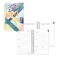 Blueline Weekly/Monthly Academic Planner, July 2019 to July 2020, Twin-Wire Binding, Poly Cover, Tropical Design, 8 x 5 Inches (CA114PG.04-20)