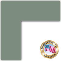 ArtToFrames MAT-197-18x24-Silverpine Silverpine Custom Mat for Picture Frame, 18x24, Sea Foam
