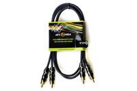 Accenta ACC-2406 3.5mm to Dual RCA 6FT (2M) PVC Braided Y Cable